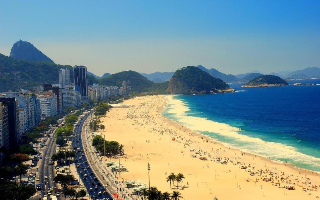 Apartamento Completo Na Praia De Copacabana 02 Quartos Com Vista Lateral Mar Em Andar Alto, Ar, Wifi , Netflix, Pauloangerami Rmvc18 Rio de Janeiro Exterior foto