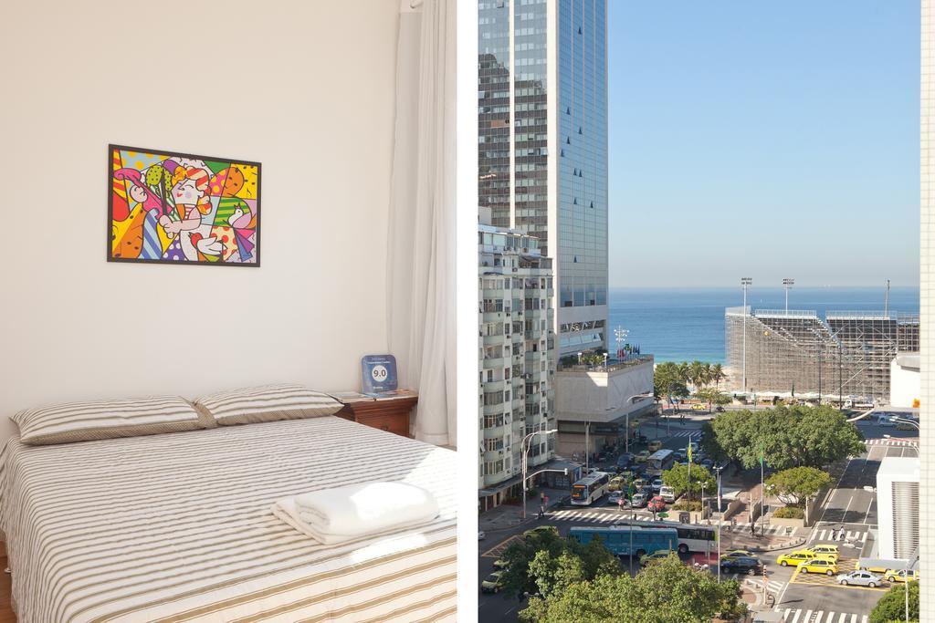 Apartamento Completo Na Praia De Copacabana 02 Quartos Com Vista Lateral Mar Em Andar Alto, Ar, Wifi , Netflix, Pauloangerami Rmvc18 Rio de Janeiro Exterior foto